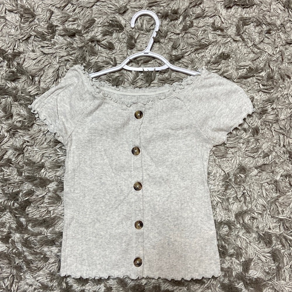 Kids top shirt 14-16 light gray